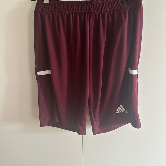 Adidas Red Athletic Performance Shorts (Worn ONCE) - Picture 2 of 4